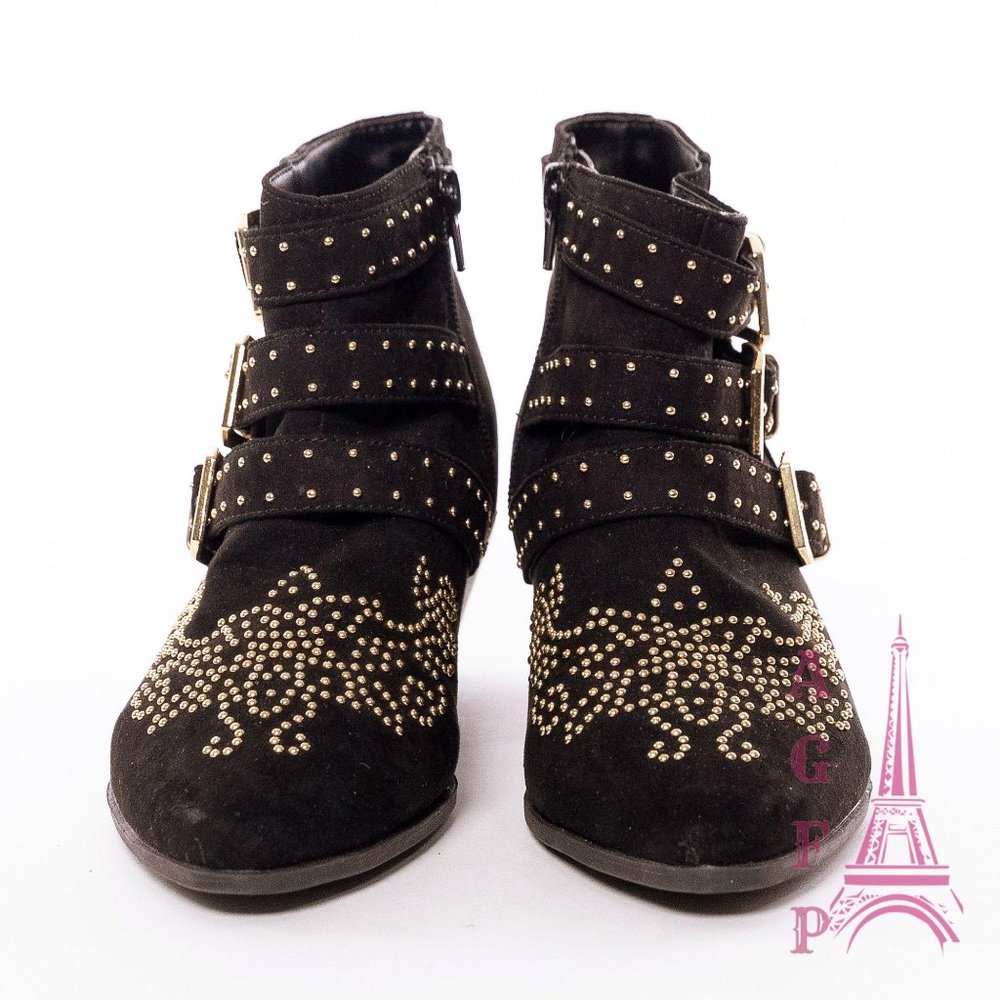TOPSHOP kowboy Chloe Dupes studded western booties - Picture 3 of 14